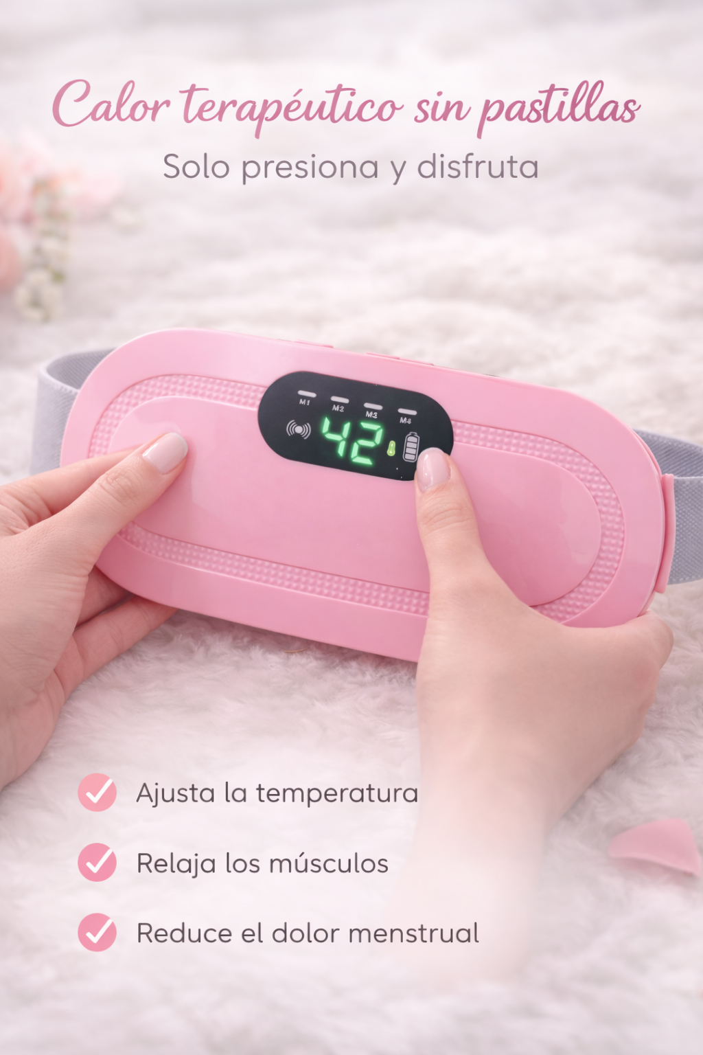 Cinturón Térmico Portátil – Alivio inmediato para cólicos menstruales🩷